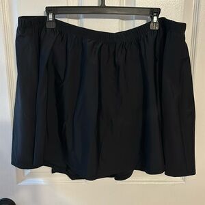 Black swim skirt 22W